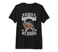 Easily Distracted by Dogs Belgian Shepherd Dog Lovers Puppy Premium T-Shirt