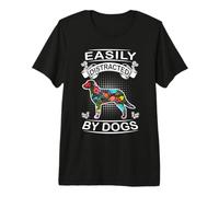 Easily Distracted by Dogs Chesapeake Bay Retriever Dog Premium T-Shirt