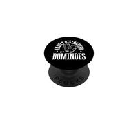 Easily Distracted By Dominoes Funny Domino Player PopSockets Adhesive PopGrip