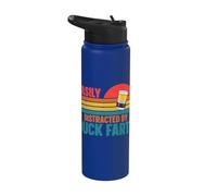 Easily Distracted By Duck Farts Stainless Steel Insulated Water Bottle