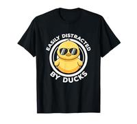 Easily Distracted By Ducks I Love Duck Lovers Funny Duck T-Shirt