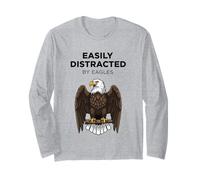 Easily Distracted By Eagles Long Sleeve T-Shirt