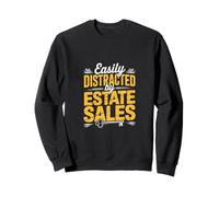 Easily Distracted By Estate Sales Vintage Sweatshirt