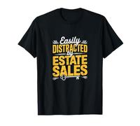 Easily Distracted by Estate Sales Vintage T-Shirt