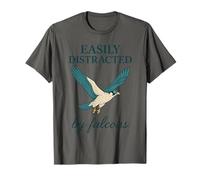Easily Distracted by Falcons Falconry Birds T-Shirt