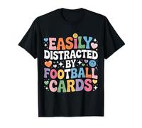 Easily Distracted by Football Cards Collector Fan - T-Shirt