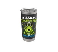 Easily Distracted By Frogs and Music Stainless Steel Insulated Tumbler