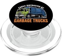 Easily Distracted By Garbage Trucks PopSockets PopGrip for MagSafe