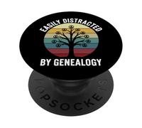 Easily Distracted By Genealogy PopSockets Adhesive PopGrip
