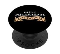 Easily Distracted By Genealogy PopSockets Adhesive PopGrip