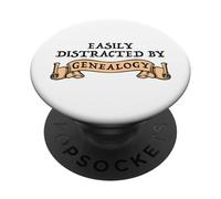 Easily Distracted By Genealogy PopSockets Adhesive PopGrip