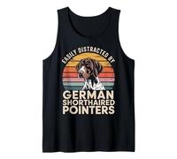 Easily Distracted by German Shorthaired Pointers Dog Funny Tank Top