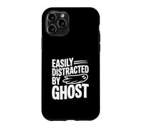 Easily Distracted By Ghosts Funny Halloween Humor Case for iPhone 11 Pro