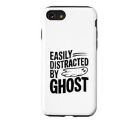 Easily Distracted By Ghosts Funny Halloween Humor Case for iPhone SE (2020) / 7/8