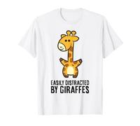 Easily Distracted By Giraffes Safari Zoo Giraffes T-Shirt
