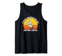 Easily Distracted by Guitar Solos - Rock Metal Music Lovers Tank Top