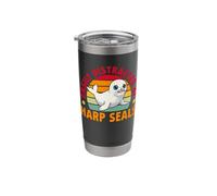 Easily Distracted By Harp Seals Cute Seal Design Stainless Steel Insulated Tumbler