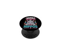 Easily Distracted By Hippos PopSockets Adhesive PopGrip
