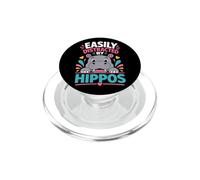 Easily Distracted By Hippos PopSockets PopGrip for MagSafe