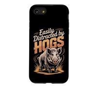 Easily Distracted By Hogs Hunting Wild Boar Case for iPhone SE (2020) / 7/8