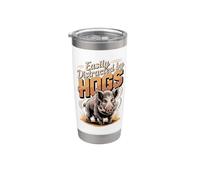 Easily Distracted By Hogs Hunting Wild Boar Stainless Steel Insulated Tumbler