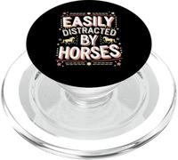 Easily Distracted By Horses Equestrians PopSockets PopGrip for MagSafe