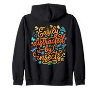 Easily Distracted By Insects Nature Lover Zip Hoodie