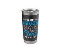 Easily Distracted by Loves Weather Forecasting Meteorology Stainless Steel Insulated Tumbler