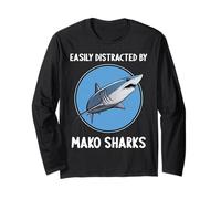 Easily Distracted by Mako Sharks Mako Shark Long Sleeve T-Shirt