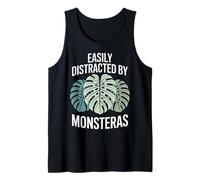 Easily Distracted by Monstera Houseplant Tank Top