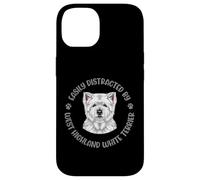 Easily Distracted by My West Highland White Terrier Case for iPhone 14