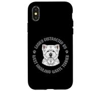 Easily Distracted by My West Highland White Terrier Case for iPhone X/XS