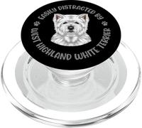 Easily Distracted by My West Highland White Terrier PopSockets PopGrip for MagSafe