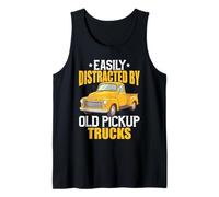 Easily Distracted By Old Pickup Trucks Classic Car Auto Tank Top