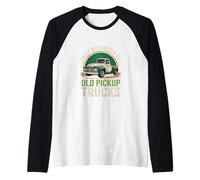 Easily Distracted by Old Pickup Trucks Classic Ride Humor Raglan Baseball Tee