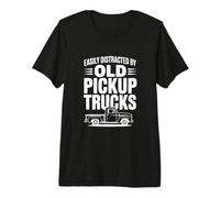 Easily Distracted by Old Pickup Trucks Premium T-Shirt