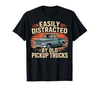 Easily Distracted by Old Pickup Trucks Vintage T-Shirt