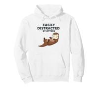 Easily Distracted By Otters Pullover Hoodie