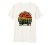 Easily Distracted By Plants Plant Lover Vintage Premium T-Shirt