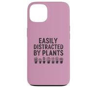 Easily Distracted By Plants T-Shirt Gardener Succulent Mom Case for iPhone 13