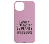 Easily Distracted By Plants T-Shirt Gardener Succulent Mom Case for iPhone 15 Plus