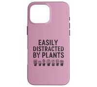 Easily Distracted By Plants T-Shirt Gardener Succulent Mom Case for iPhone 16 Pro Max