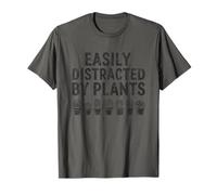 Easily Distracted by Plants T-Shirt Gardener Succulent Mom T-Shirt