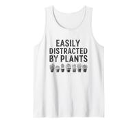 Easily Distracted by Plants T-Shirt Gardener Succulent Mom Tank Top