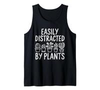 Easily Distracted by Plants T-Shirt Gardener Succulent Mom Tank Top