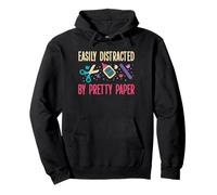 Easily Distracted By Pretty Paper Papercrafting Pullover Hoodie