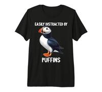 Easily Distracted by Puffins. Puffins Puffin Premium T-Shirt