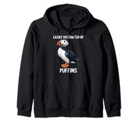 Easily distracted by Puffins. Puffins Puffin Zip Hoodie