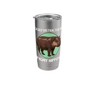Easily Distracted by Pygmy Hippos Pygmy Hippo Stainless Steel Insulated Tumbler