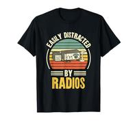 Easily Distracted By Radios Ham Radio Amateur Operator T-Shirt